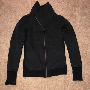 Lululemon High Neck Asymmetrical Zip Hoodie